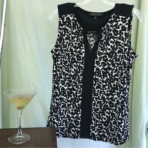 Sleeveless cheetah print top